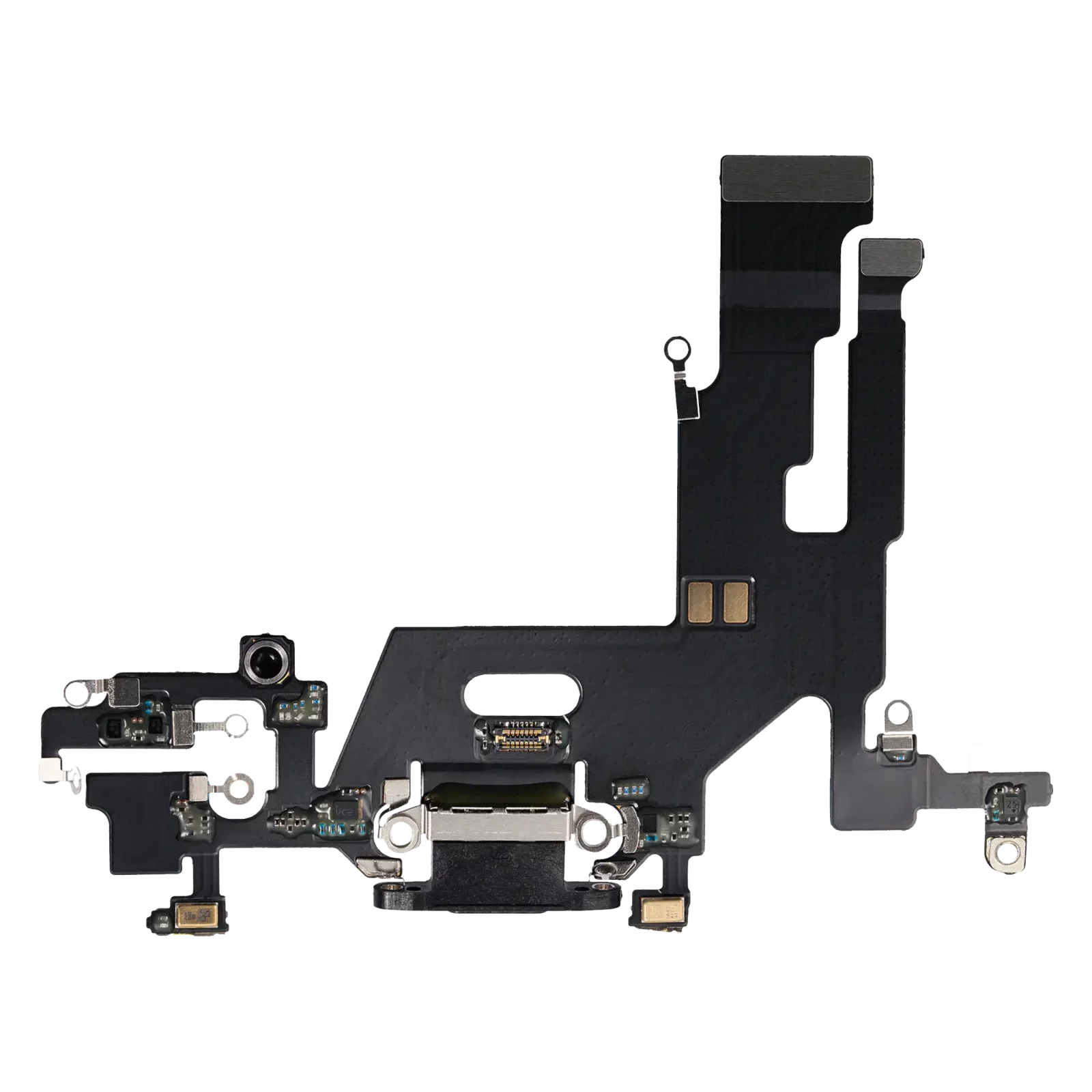 Charging Port Flex Cable For iPhone 11 (Aftermarket Plus) (Black)