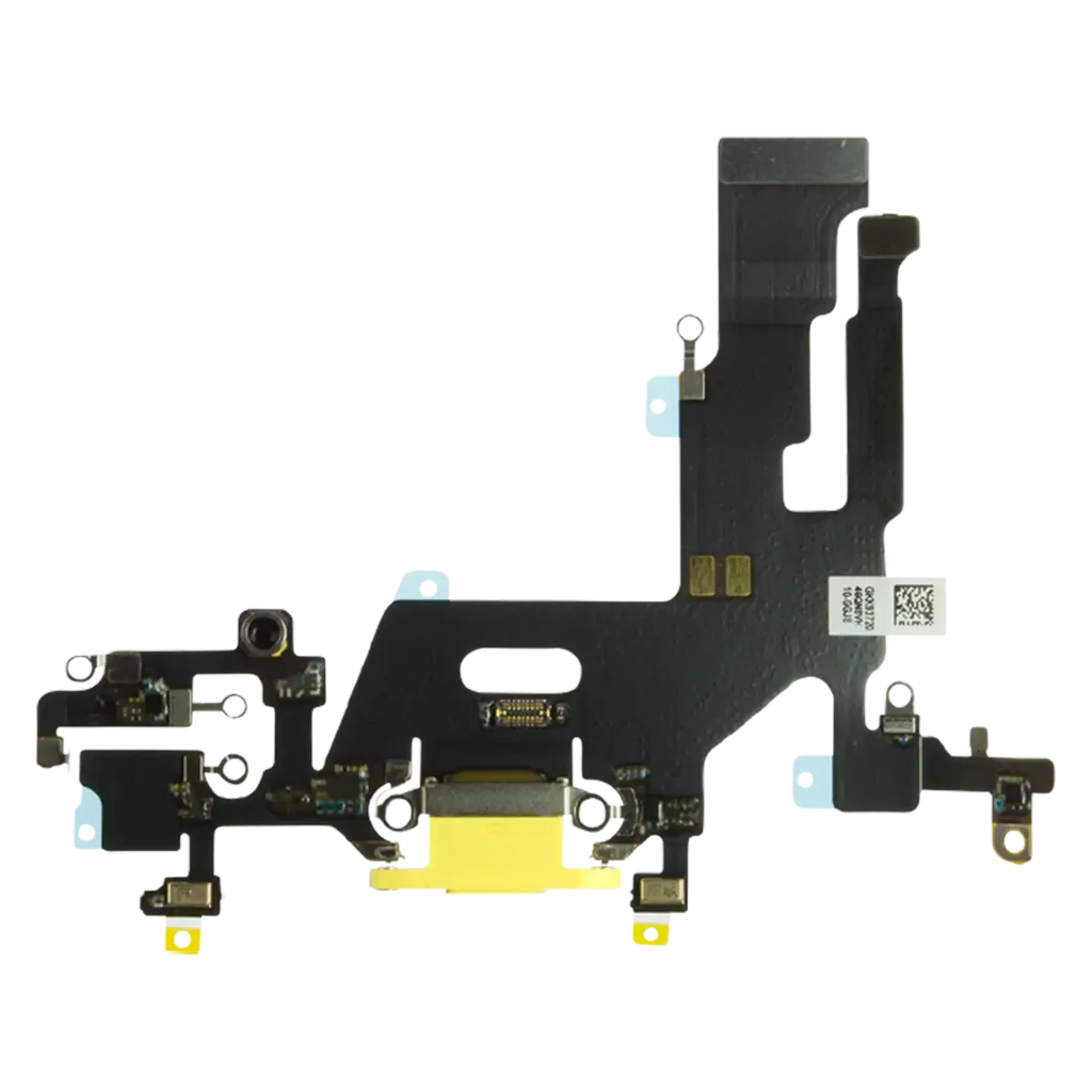 Charging Port Flex Cable For iPhone 11 (Premium) (Yellow)