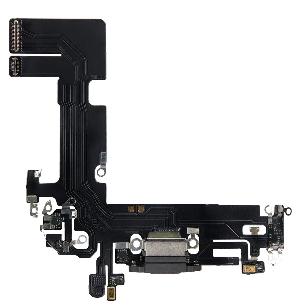 Charging Port Flex Cable For iPhone 13 (Aftermarket Plus) (Midnight)