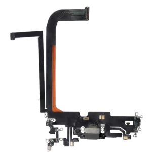 Charging Port Flex Cable For iPhone 13 Pro Max (Aftermarket Plus) (Graphite)