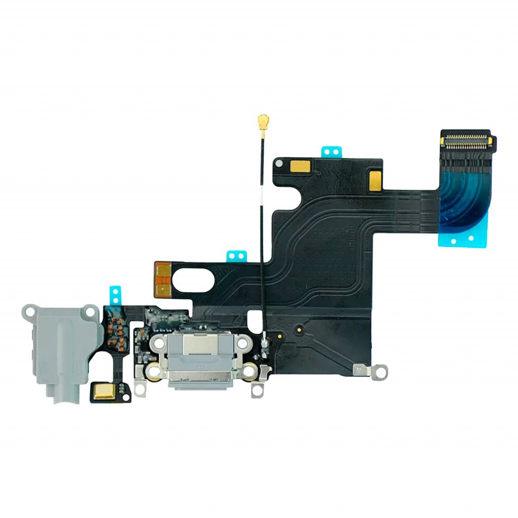Charging Port Flex Cable For iPhone 6 (Premium) (Silver)