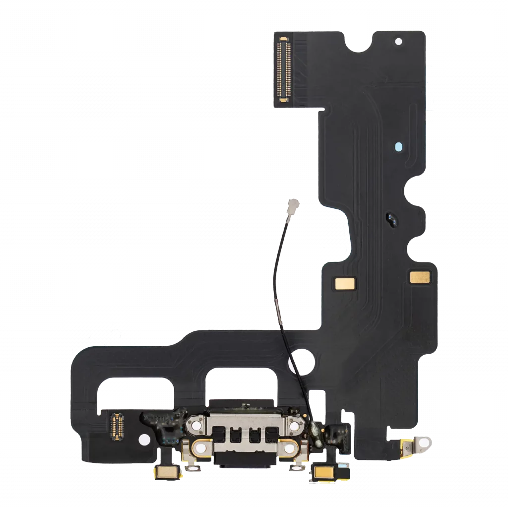 Charging Port Flex Cable For iPhone 7 (Aftermarket) (Jet / Matte Black)