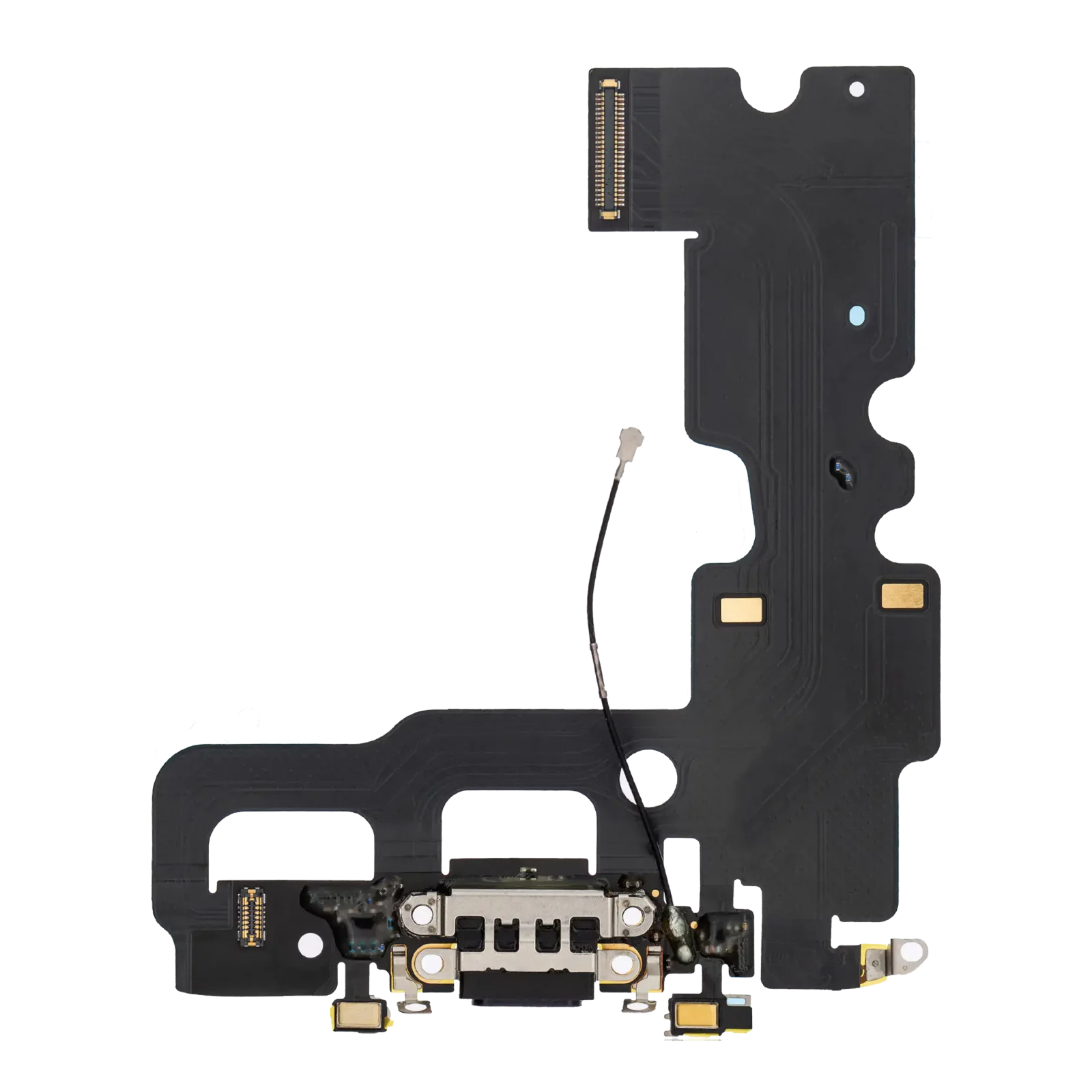 Charging Port Flex Cable For iPhone 7 (Aftermarket) (Jet / Matte Black)
