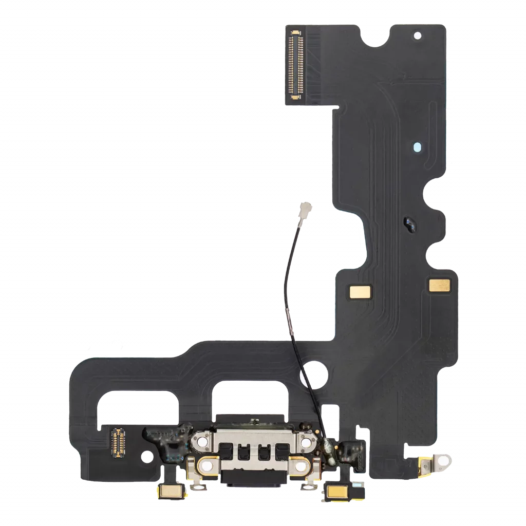 Charging Port Flex Cable For iPhone 7 (Premium) (Jet / Matte Black)