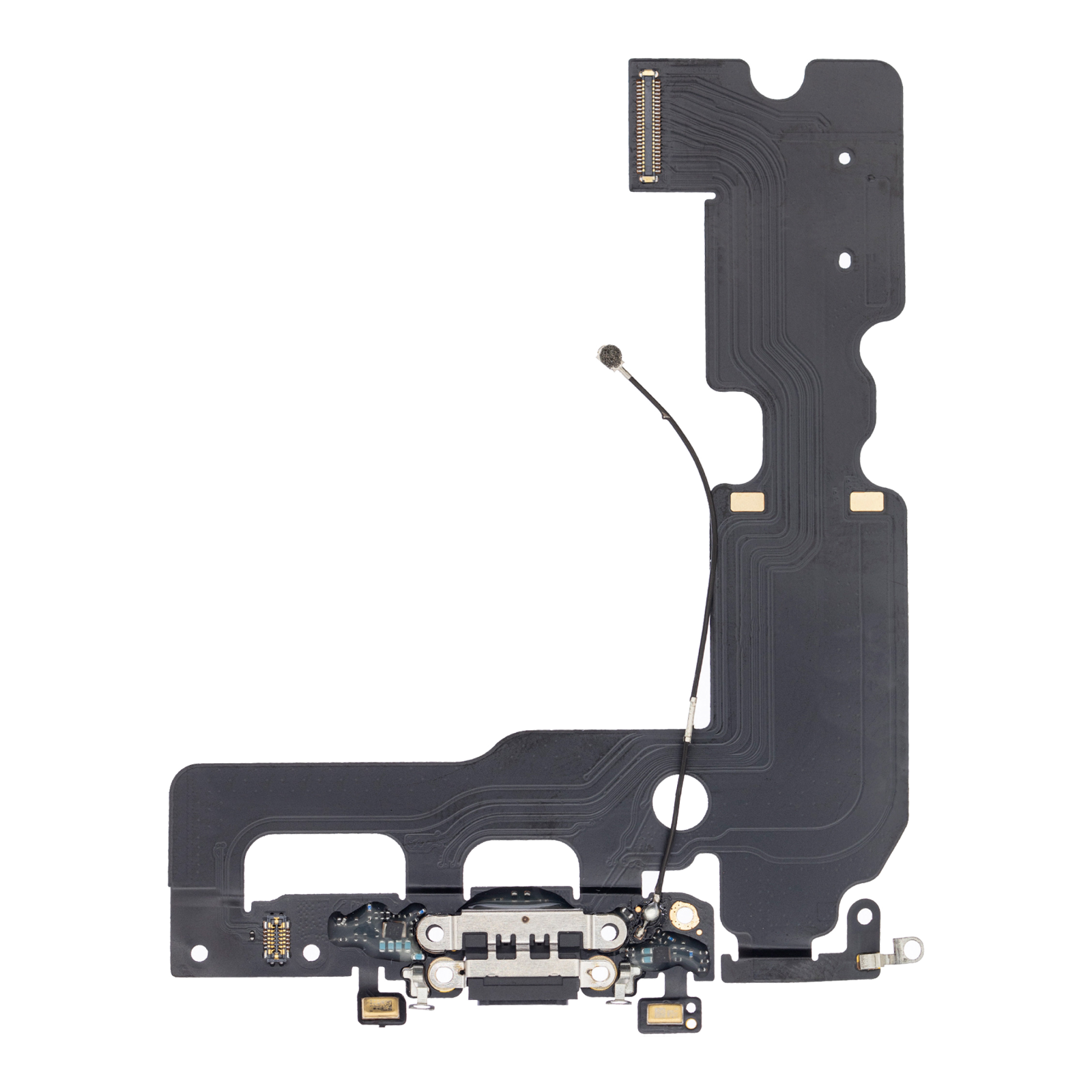 Charging Port Flex Cable For iPhone 7 Plus (Aftermarket) (Jet / Matte Black)
