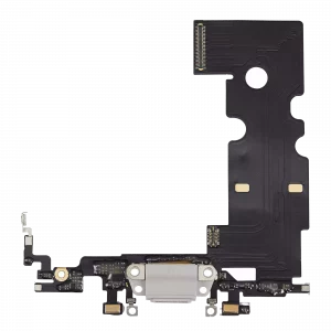 Charging Port Flex Cable For iPhone 8 (Premium) (Silver)
