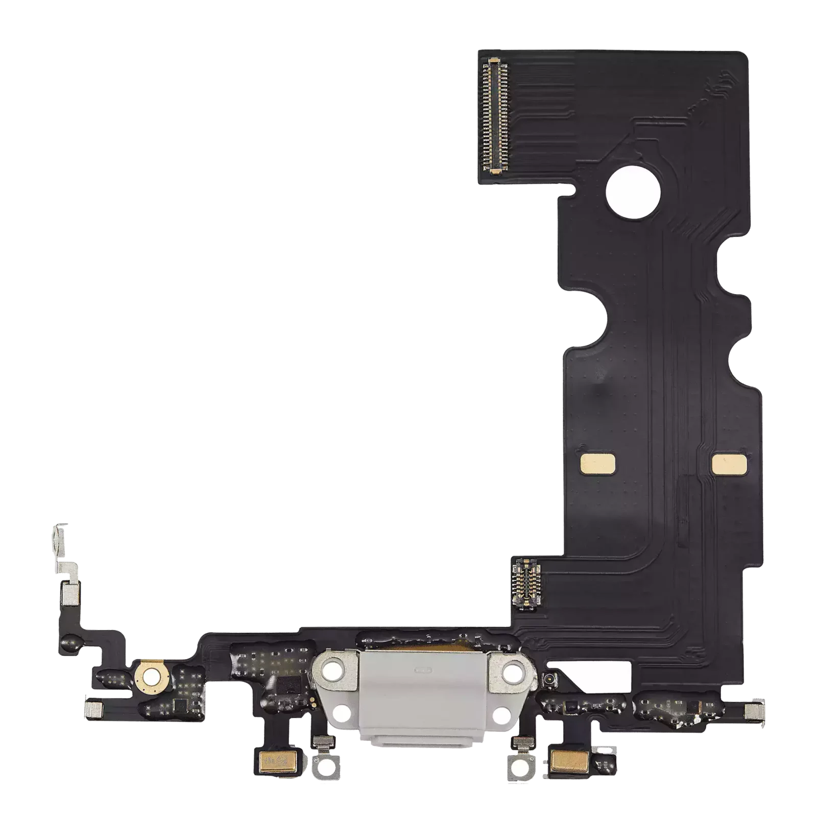 Charging Port Flex Cable For iPhone 8 (Premium) (Silver)