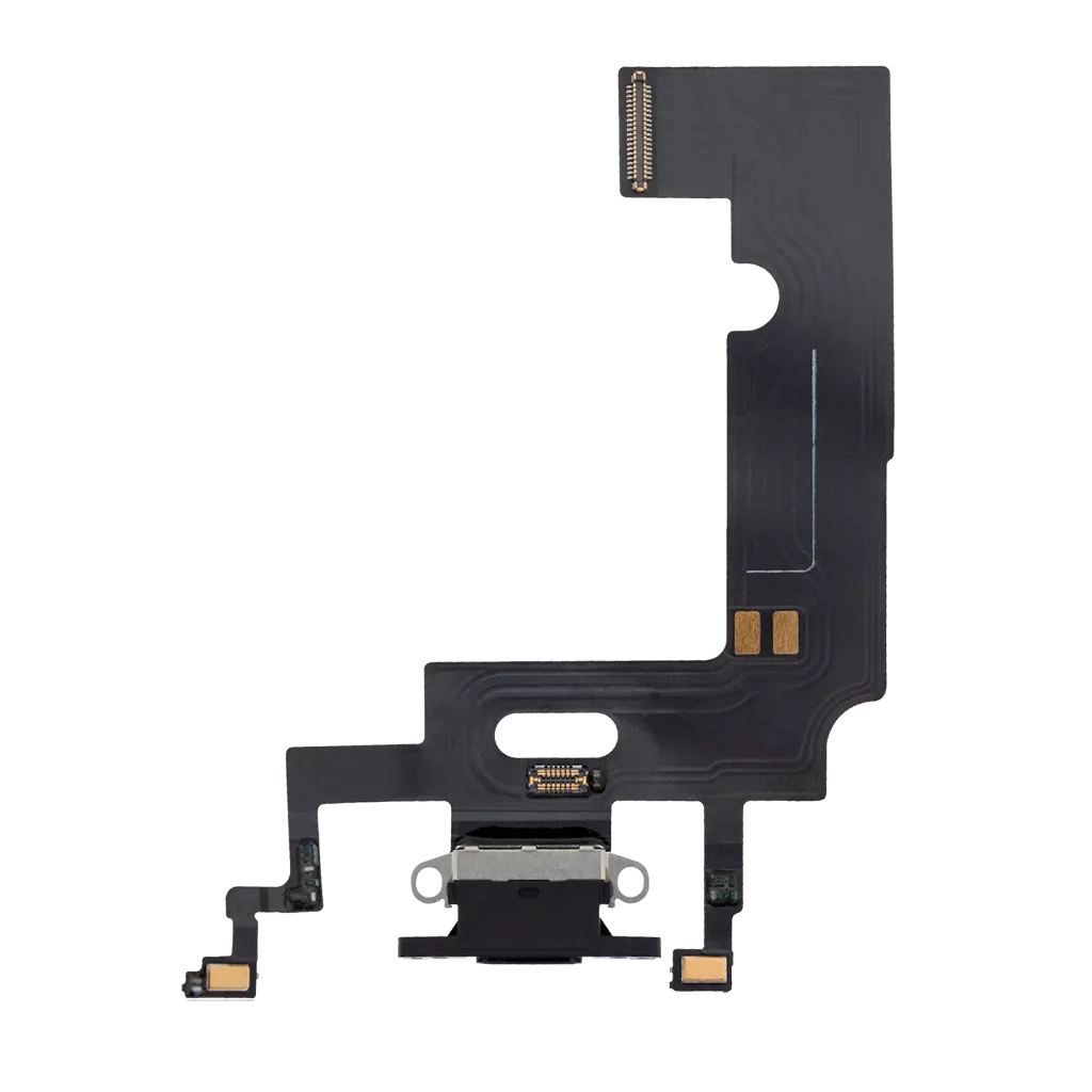 Charging Port Flex Cable For iPhone XR (Aftermarket) (Black)