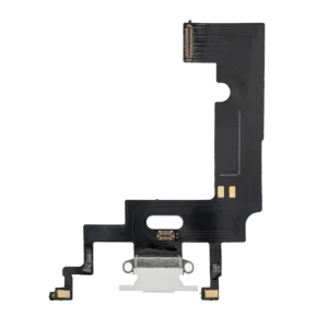 Charging Port Flex Cable For iPhone XR (Aftermarket) (White)