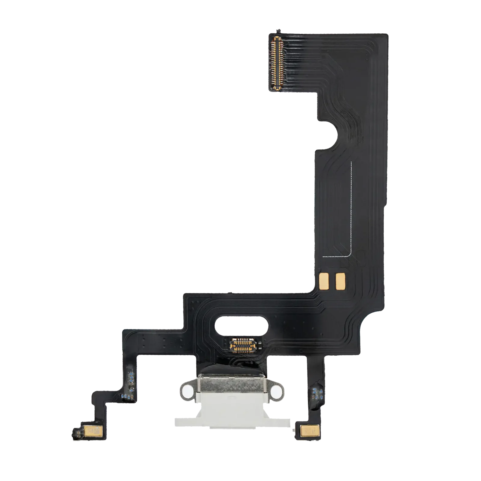 Charging Port Flex Cable For iPhone XR (Aftermarket) (White)