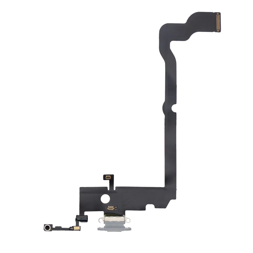 Charging Port Flex Cable For iPhone XS Max (Aftermarket) (Silver)