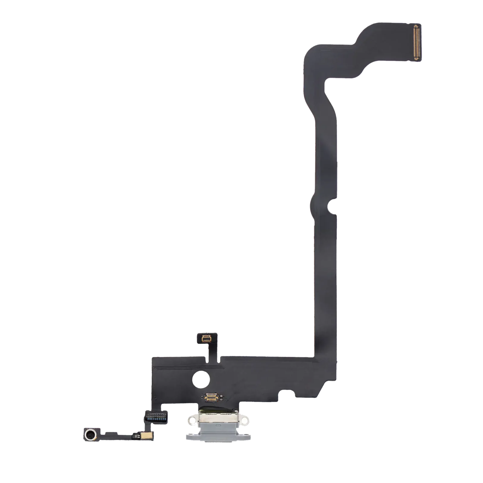 Charging Port Flex Cable For iPhone XS Max (Aftermarket) (Silver)