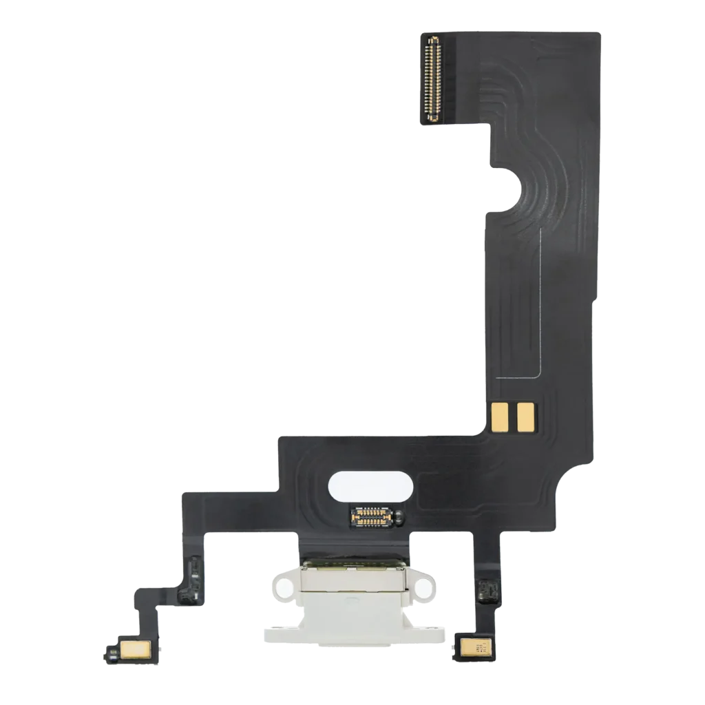 Charging Port Flex Cable For iPhone XR (Premium) (White)