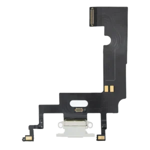 Charging Port Flex Cable For iPhone XR (Premium) (White)