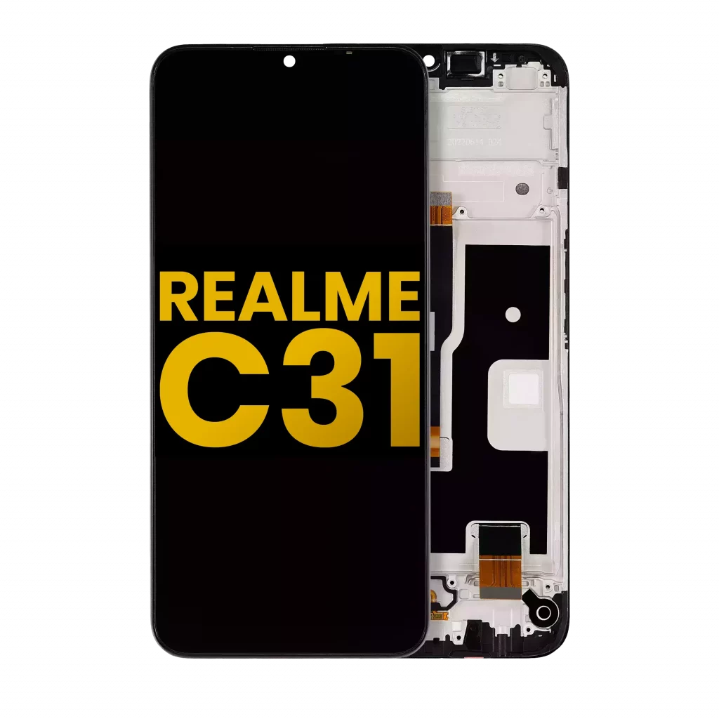 LCD Assembly With Frame For Realme C31 (Refurbished) (All Colors)