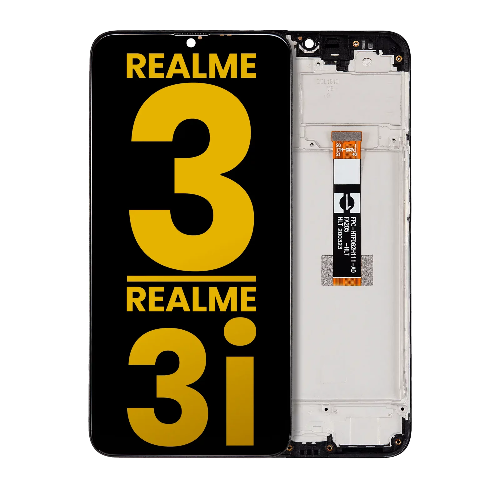 LCD Assembly With Frame For Realme 3 / 3i (Refurbished) (All Colors)
