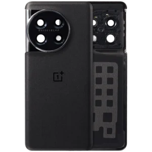Back Cover Glass With Camera Lens Bracket For OnePlus 11 (Titan Black)