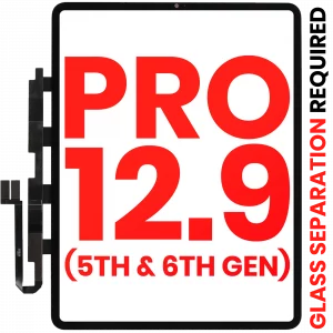 Digitizer For iPad Pro 12.9" 5th Gen (2021) / 12.9" 6th Gen (2022) (Glass Separation Required) (Aftermarket Plus) (All Colors)