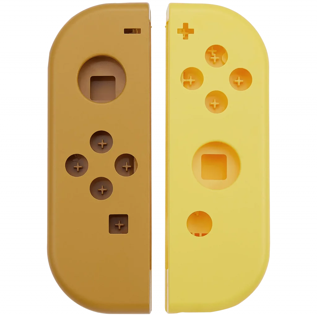 Housing Shell For Nintendo Switch Joy Con Controller (Brown / Yellow)
