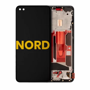 OLED Assembly With Frame For OnePlus Nord (Refurbished) (Gray Onyx)