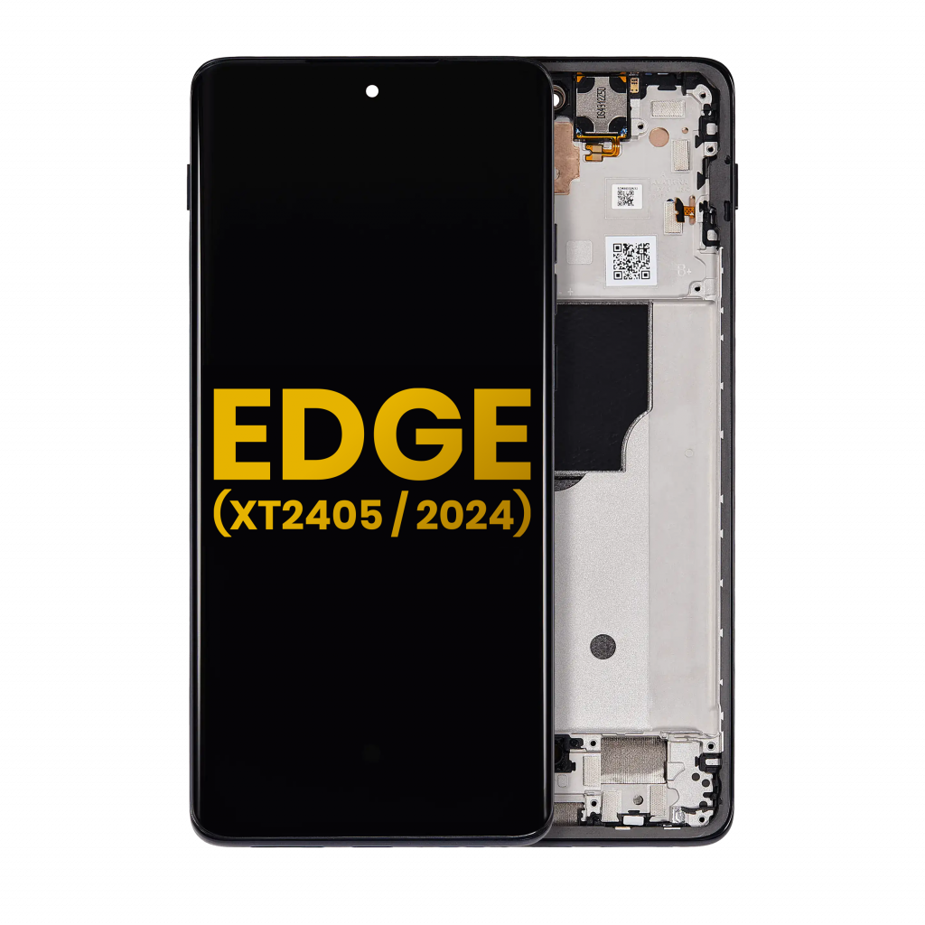 OLED Assembly With Frame For Motorola Edge (XT2405 / 2024) (Refurbished) (Black)