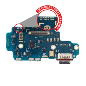 Charging Port Board With Sim Card Reader For Samsung Galaxy S24 Ultra 5G (S928B) (International Version) (Premium)