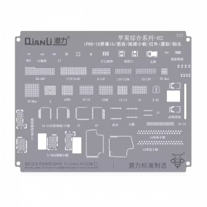 Bumblebee Stencil (QS533) For Apple CPU 02-IP6S-15 Display IC / face ID / Tail plug / Infrared Camera / True tone / Camera (Qianli)