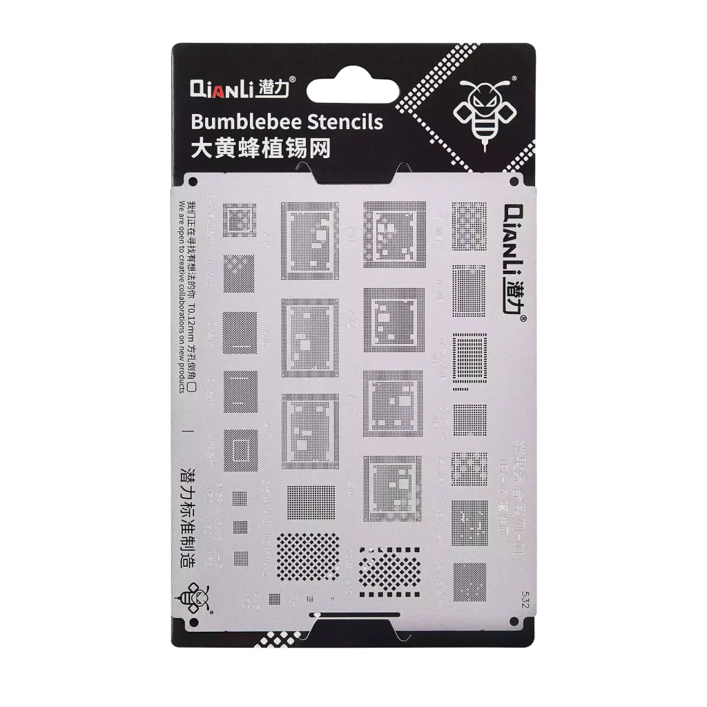 Bumblebee Stencil (QS532) For iPhone X-15 (Qianli)