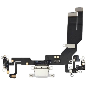Charging Port Flex Cable For iPhone 16e / 17e (Premium) (White)
