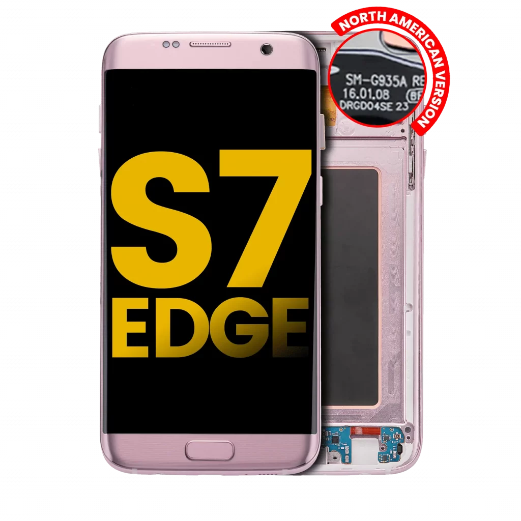 OLED Assembly With Frame For Samsung Galaxy S7 Edge G935A (North American Version) (Refurbished) (Rose Gold)