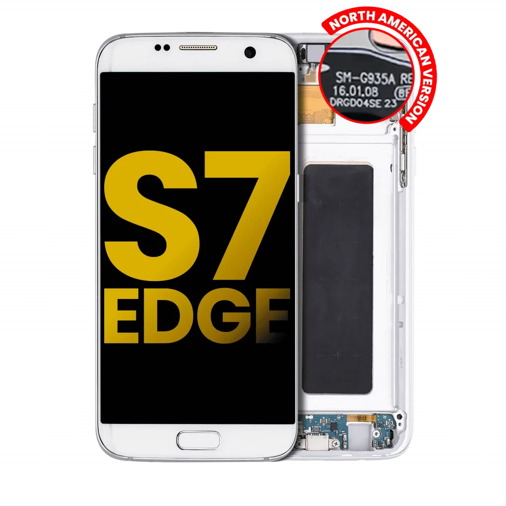 OLED Assembly With Frame For Samsung Galaxy S7 Edge G935A (North American Version) (Refurbished) (White Pearl)