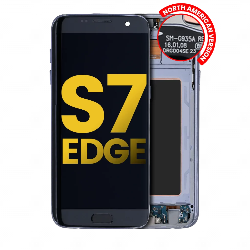 OLED Assembly With Frame For Samsung Galaxy S7 Edge G935A (North American Version) (Refurbished) (Black Onyx)