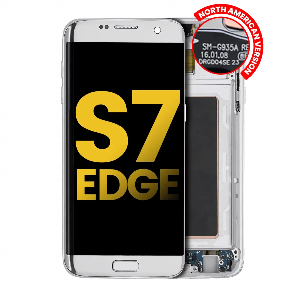OLED Assembly With Frame For Samsung Galaxy S7 Edge G935A (North American Version) (Refurbished) (Silver)