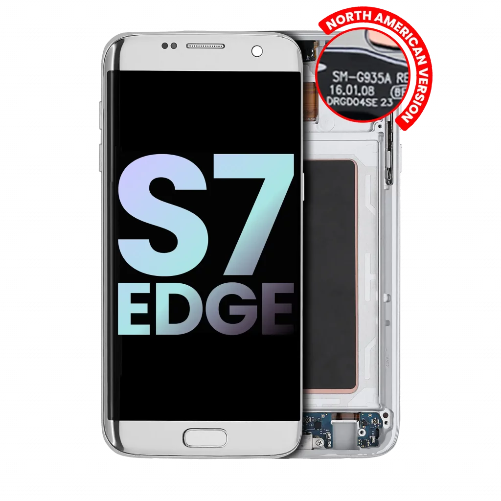 OLED Assembly With Frame For Samsung Galaxy S7 Edge G935A (North American Version) (Service Pack) (Silver)