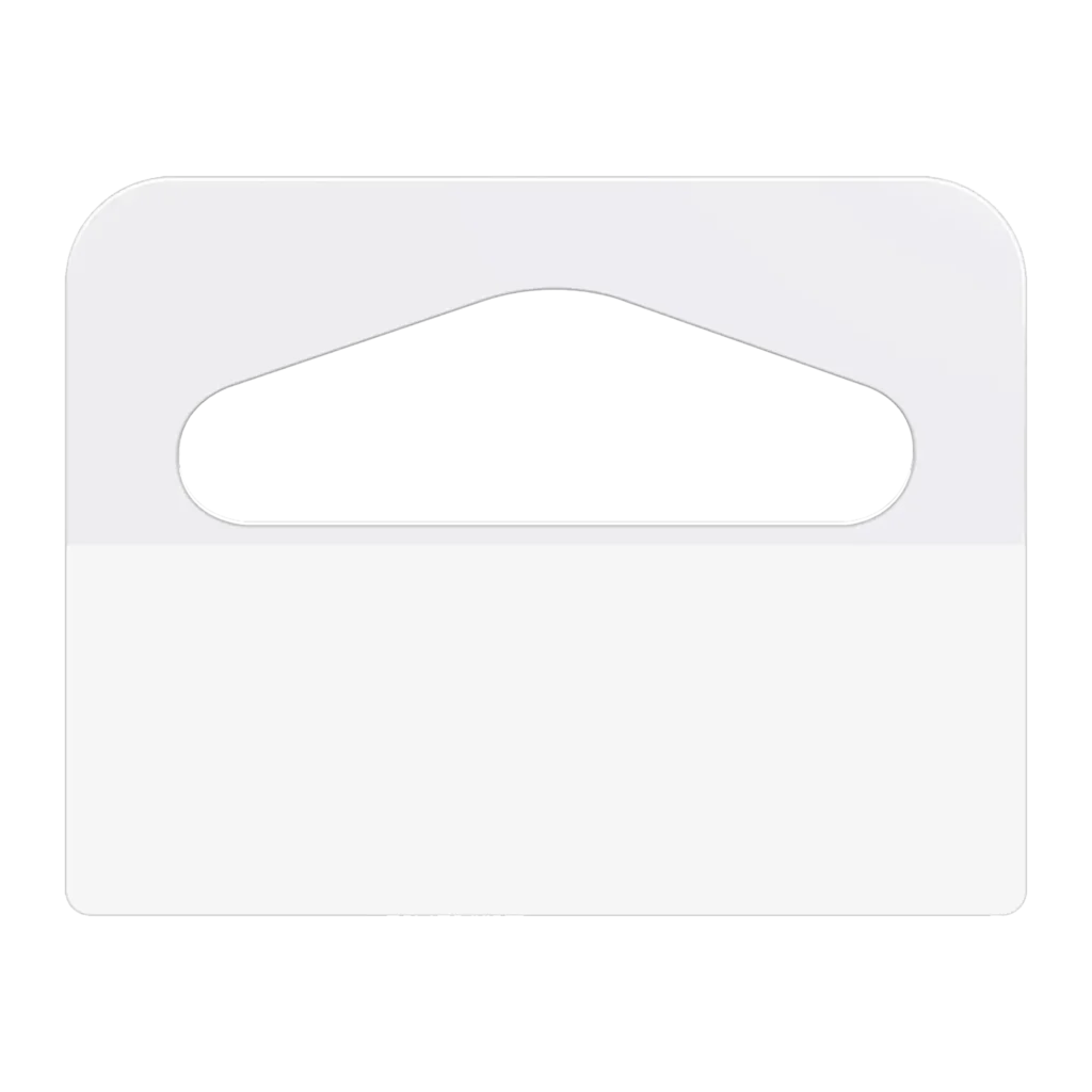 Strong Self Adhesive Hang Tabs For Retail Displays (2 x 2") (100 Pack)