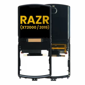 Outer OLED Assembly With Frame For Motorola Razr (XT2000 / 2019) (Refurbished) (Noir Black)