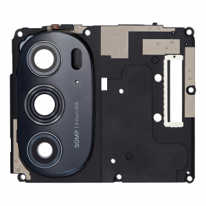 Antenna Cover with Back Camera Lens For Motorola Moto Edge Plus / Edge 30 Pro (XT2201-1/4) / Edge X30 5G (XT2201 -2/6 /2022) (Black)