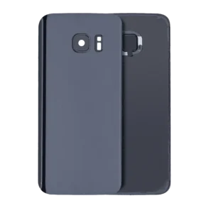Back Cover Glass With Camera Lens For Samsung Galaxy S7 (No Logo) (Aftermarket Plus) (Black Onyx)