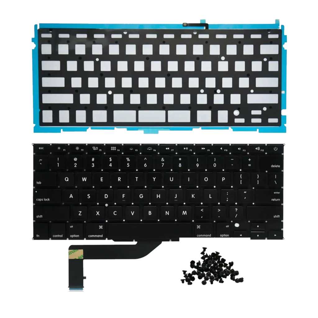 Keyboard W/ Backlight & Screws (US English) For MacBook Pro 15" A1398 (2012-2015)