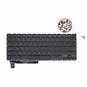 Keyboard W/ Backlight & Screws (US English) For MacBook Pro 15" A1286 (2008-2012)