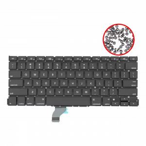 Keyboard W/ Backlight & Screws (US English) For MacBook Pro 13" A1502 (2013-2015)