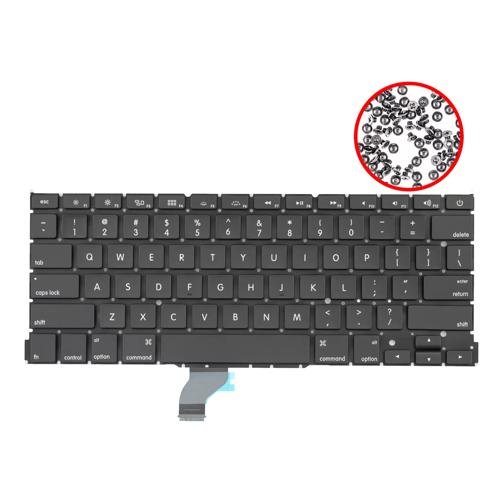Keyboard W/ Backlight & Screws (US English) For MacBook Pro 13" A1502 (2013-2015)