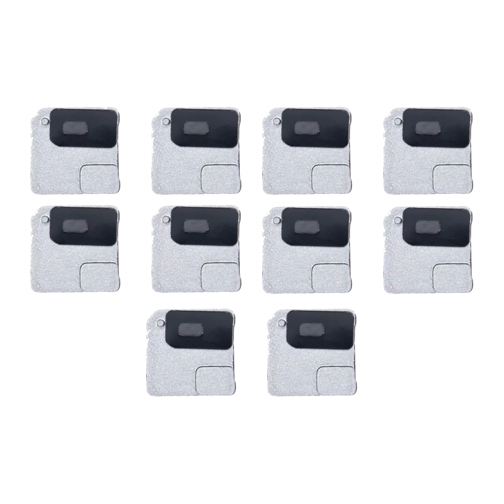 Flash Light / Power Flex Bracket With Microphone Mesh For iPhone 12 Mini (White) (10 Pack)