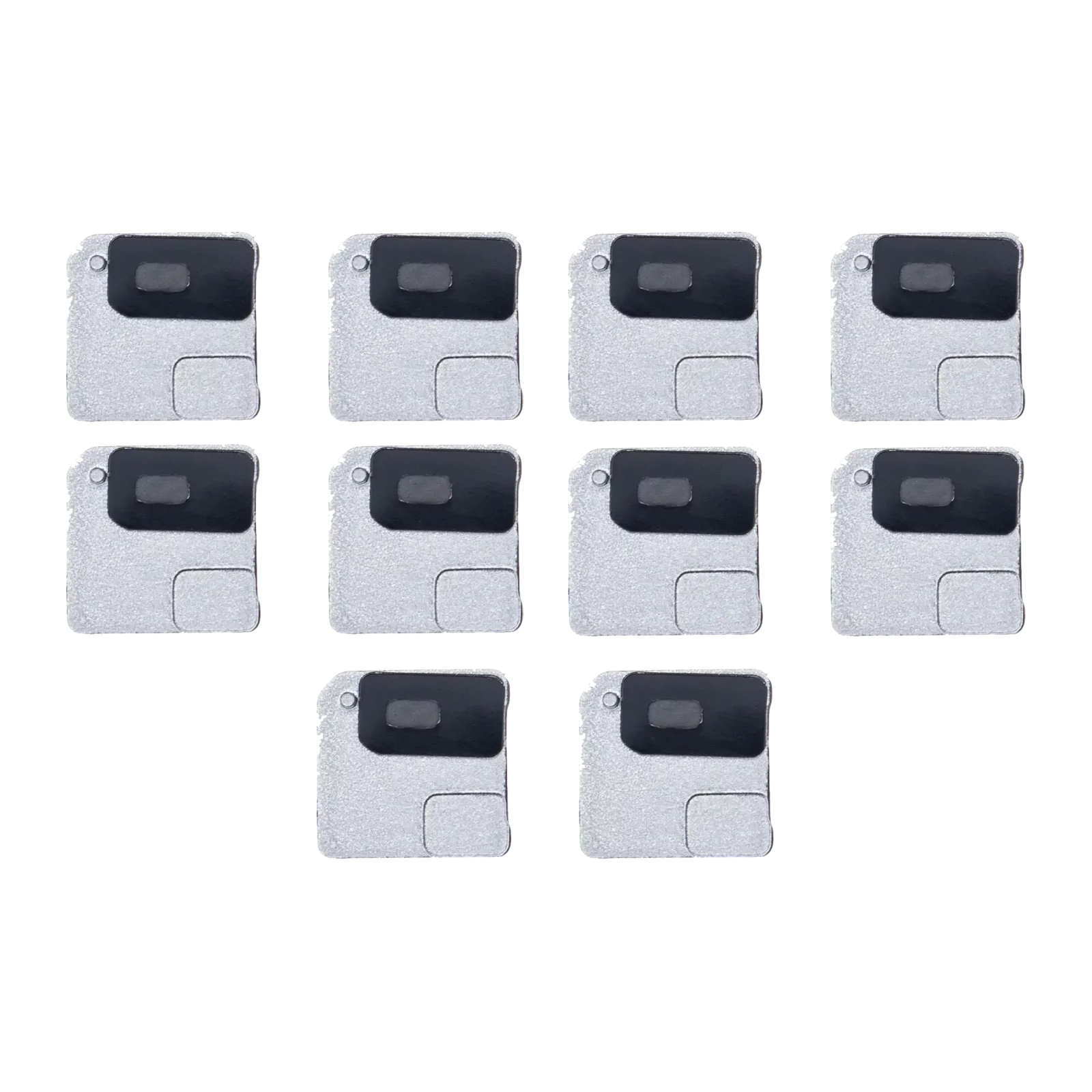 Flash Light / Power Flex Bracket With Microphone Mesh For iPhone 12 Mini (White) (10 Pack)