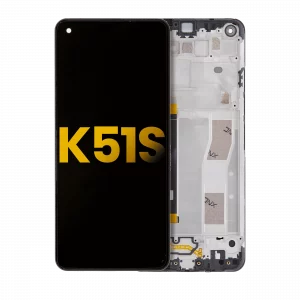 LCD Assembly With Frame For LG K51S (Refurbished) (All Colors)