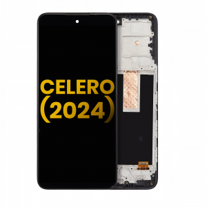 LCD Assembly With Frame For Boost Mobile Celero 5G (2024) (Refurbished) (All Colors)