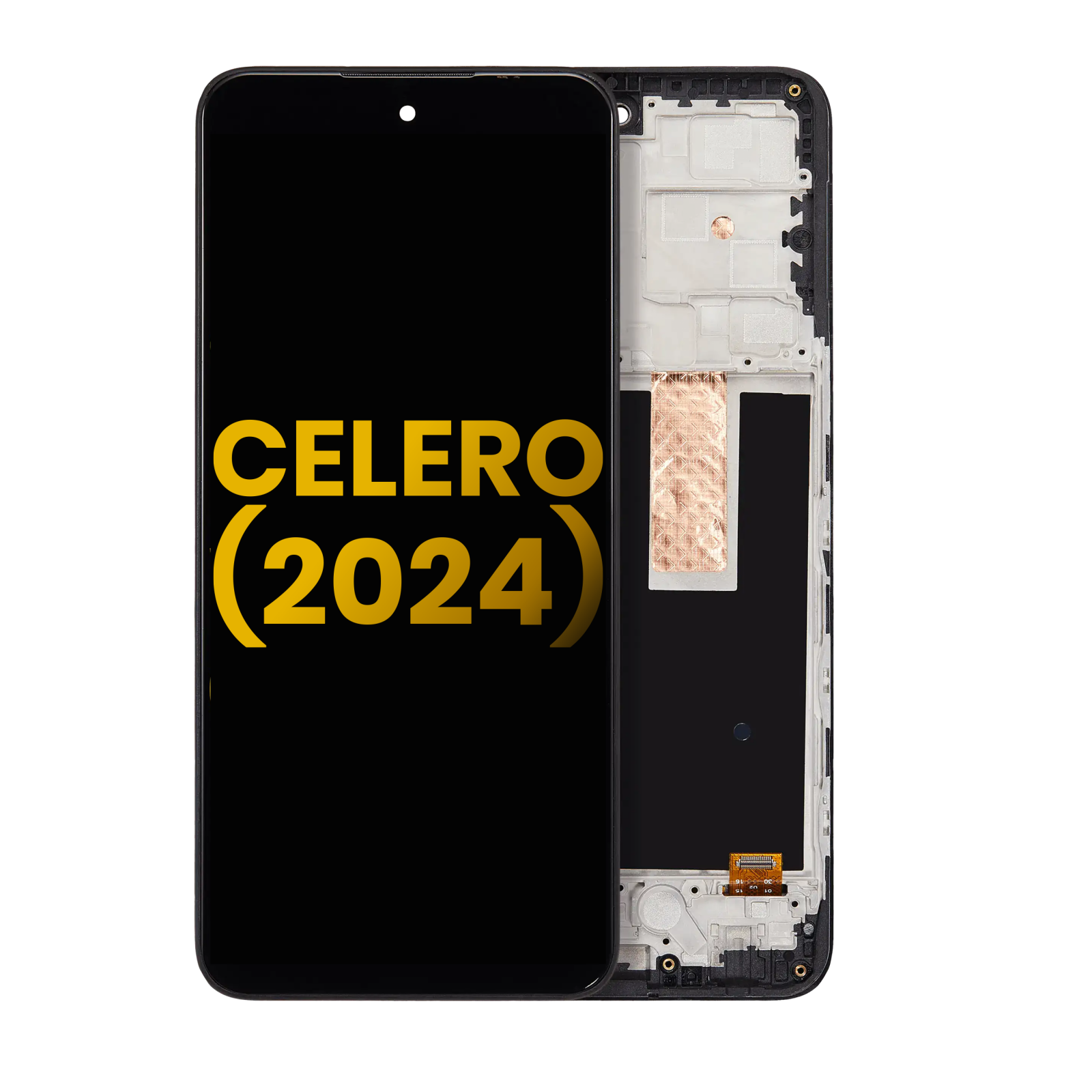 LCD Assembly With Frame For Boost Mobile Celero 5G (2024) (Refurbished) (All Colors)