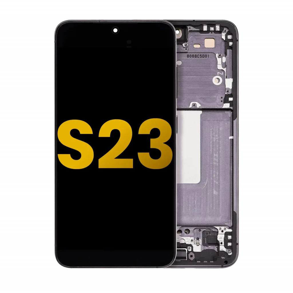 OLED Assembly With Frame For Samsung Galaxy S23 5G (US & International) (Refurbished) (Phantom Black)