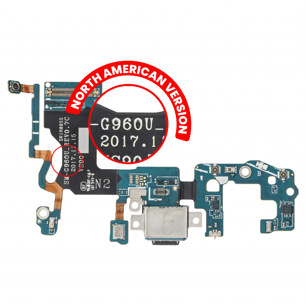 Charging Port With Flex Cable For Samsung Galaxy S9 (G960U) (US Version)