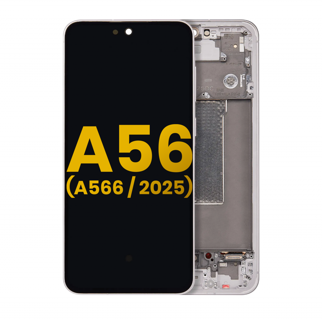 OLED Assembly With Frame For Samsung Galaxy A56 5G (A566 / 2025) (Refurbished) (Pink)